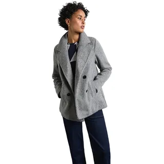 STREET ONE Damen A101060 Strukturjacke, Frost Grey Melange, 40