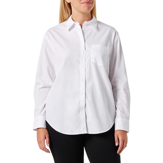 GANT Damen Rel Poplin Shirt Klassisches Hemd, Weiß, 40 EU