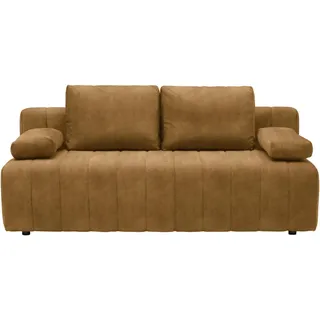 Xora Schlafsofa , Gelb , Textil , Uni , Füllung: Schaumstoff , 194x78-87x92 cm , Stoffauswahl, Schlafen auf Sitzhöhe , Wohnzimmer, Sofas & Couches, Schlafsofas, Sonstige Schlafsofas