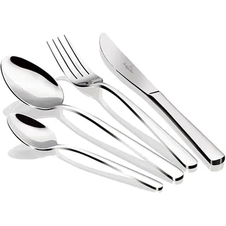 Blaumann pSteel Complete Besteck 24 Teile Edelstahl Poliert, Besteck-Set 6 Personen, Haushalt, Camping, Hotels, Cutlery Set Modernes und elegantes Design