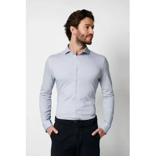 Desoto Langarmhemd »Jerseyhemd Essential Hai langarm« Flexibler Stretch, blau