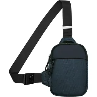 Long Keeper Sling Bag Brusttasche Klein Herren Damen - Schultertasche Wasserdicht Schulter Umhängetasche Klein Crossbody Handytasche zum Reisen Outdoor