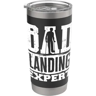 Bad Landing Expert Verletzung gebrochener Femurknochen Doppelwandiger Edelstahl-Thermobecher