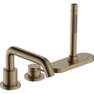 Hansgrohe Tecturis S Einhebel-Wannenrandmischer Brushed Bronze