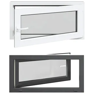 vidaXL Kipp- und Drehfenster für den Keller RISOR 100 x 50 cm - Grau