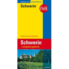 Falk Stadtplan Extra Standardfaltung Schwerin