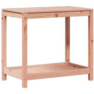 Pflanztisch mit Ablage 82,5x50x75 cm Massivholz Douglasie - Braun, Bunt