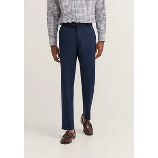 Anzughose BUGATTI "Regular Fit", Herren, Gr. 48, Normalgrößen, blau (370, blau), 66% Polyester, 21% Viskose, 10% Polyamid, 3% Elasthan, unifarben, regular fit, Hosen Anzughose, Jersey-Artikel mit Stretch