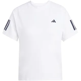adidas Club 3 Stripe Tennis Climacool T-Shirt, White, S