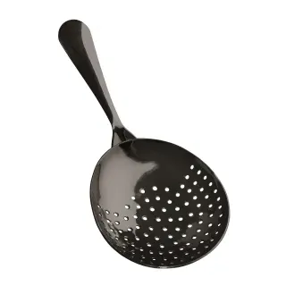 Julep Strainer Barsieb, Cocktailsieb aus Edelstahl, Farbe: Gunmetal black