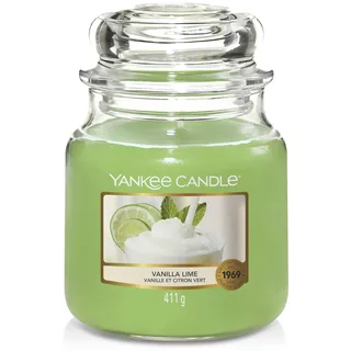Yankee Candle Vanilla Lime Duftkerze 411 g grün