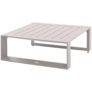 Hespéride – Allure Quadratischer Garten-Couchtisch, Warmweiß – 79 x 79 x 30 cm – Rostbeständiges, epoxidbeschichtetes Aluminium
