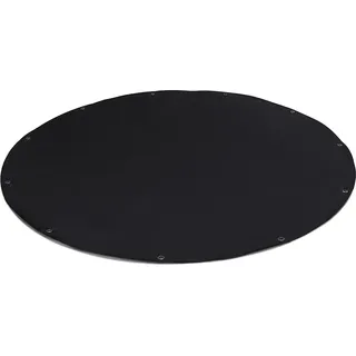 (600g/m2) Runde LKW-Plane/PVC-Plane mit 20mm Ösen (Schwarz RAL9005, 460 cm) Poolabdeckung Abdeckpane Poolplane Poolunterlage Bache Schutzplane - Schwarz