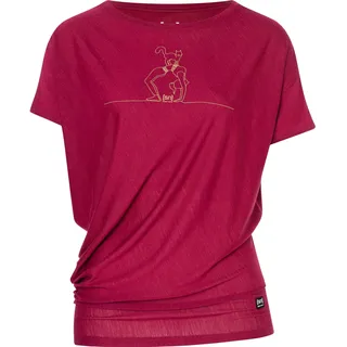 super.natural Cat Yoga Loose Tee beet red/dried tobacco (57H) L