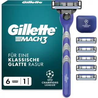 Gillette Mach3 Rasierer + 6 Klingen