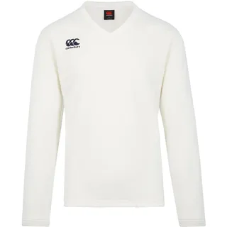 Canterbury Classic Long Sleeve Cricket Overshirt für Herren, Flag Red/Weiß, 4XL