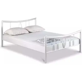 Metallbett Luisa – 90 x 200 cm / weiß - Weiß