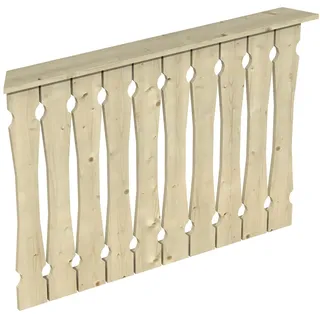 SKANHOLZ Brüstung Balkonschalung 120 x 96 cm Beige