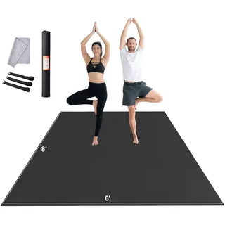 Vevor Trainingsmatte, rutschfeste, hochdichte Premium-Yogamatte, Trainings-Yogamatte für Männer und Frauen, Fitness- und Trainingsmatte mit Tasche und