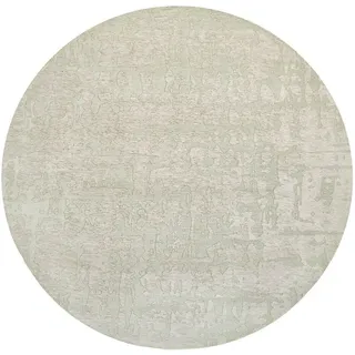 Louis De Poortere Teppich Dry Beige Structures Baobab 240/240 cm , Textil , Uni , Rund , 240x240 cm , Oeko-Tex® Standard 100 , antistatisch, pflegeleicht, rutschfeste Unterfläche, für Fußbodenheizung geeignet, UV-beständig, waschbar , Teppiche und Böden, Teppiche