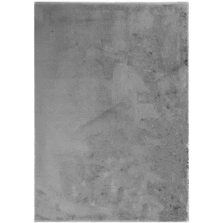Fellteppich , Grau , Textil , Uni , rechteckig , 120x160 cm , Teppiche und Böden, Teppiche, Schaffelle & Kuhfelle