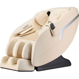 HOME DELUXE - Massagesessel KELSO Beige - inkl. Zero Gravity Funktion, Bluetooth und Heizung I Massagestuhl Relaxsessel mit Wärmefunktion - Beige