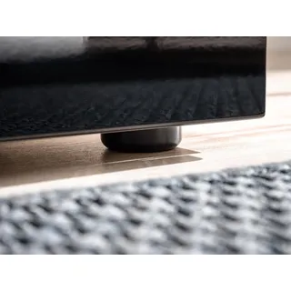 Wohnwand TV-Ständer Kommode mit eingebautem Kamin Designer Möbel Moderne - Weiß