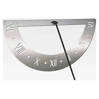 Wanduhr aus Edelstahl 70 cm rostfrei ausrichtbar wetterfest Gartenuhr modern Metall