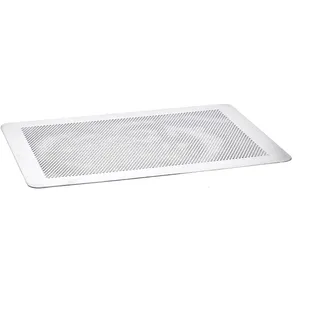 De Buyer - perforiertes Backblech aus Aluminium - 40x30 cm - Mikroperforierung 3 mm Durchmesser - 7368.40, Silber