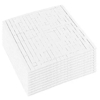 Ideen mit Herz 4000 Schaumklebepads, 5 x 5 mm, 3-D Klebepads, doppelseitig klebend, 10 Bogen à 400 Stück (weiß, 2)