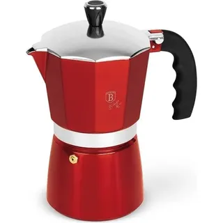 BERLINGERHAUS Espressokanne 9 Tassen Burgund Metallic Line BH-8583 - Rot