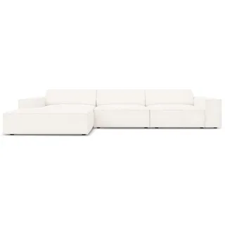 micadoni Ecksofa beige Textil, 4-Sitzer, L-Form, 284x166 cm, Hergestellt in Europa, Oeko-Tex®, Wohnzimmer, Sofas , Couches, Wohnlandschaften, Ecksofas