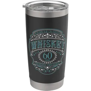 60. Geburtstag 60 Jahre Ich bin wie guter Whisky Whiskey Doppelwandiger Edelstahl-Thermobecher
