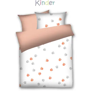 Dyckhoff Pfötchen Frottee Orange 100 x 135 cm + 40 x 60 cm