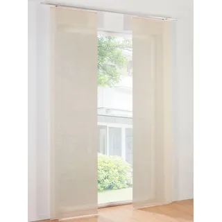 Schiebegardine HEINE HOME Gr. 1, beige (sand), B:57cm H:145cm, Polyester, Gardinen, Schiebegardine