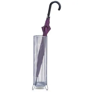 Zeller Meshline Schirmständer 14x14x53 cm silber