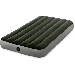Intex Downy Fiber-tech Einzelbett Mit Fußpumpe Matratze - Green / Grey - 99 x 25 cm