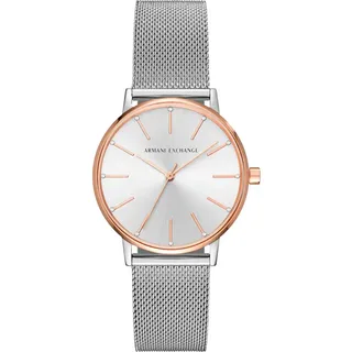 Armani Exchange Ax5537 36mm 5atm Quartz Analogical Damenuhr - Silver / Silver / Mineral - One Size