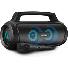 Lamax Bluetooth-Lautsprecher LAMAX PartyGo1 (20 h, Akkubetrieb), Bluetooth Lautsprecher, Schwarz