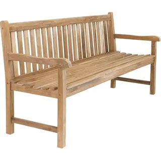 Stabile Bank Gartenbank Picadelly 150 cm in Premium Teak mit Armlehne