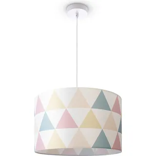 Paco Home Hugo 1-flg. 45,5 cm rund/Weiß/Multicolor