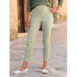 Webhose INSPIRATIONEN, Damen, Gr. 40, Normalgrößen, grün (pistazie, khaki, bedruckt), 72% Viskose, 25% Polyamid, 3% Elasthan, bedruckt, gemustert, mehrfarbig, lang, Hosen Webhose