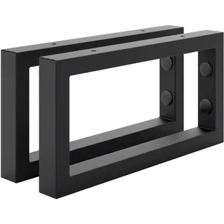 HOLZBRINK Regalhalterung Schwarz Metall 30x15 cm HLA-A (2 St.) | Waschtischhalterung, Wandkonsole für Küchenregal, Schwerlastkonsole für TV-Regal