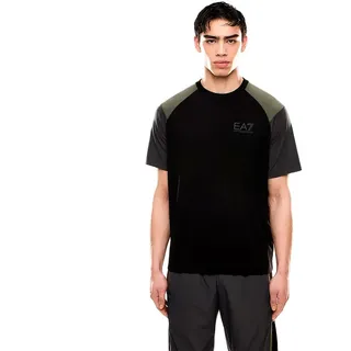 Ea7 Emporio Armani Train Athletic Colour Block 2 Kurzarm-t-shirt - Black - L