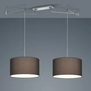 Helestra CERTO 2-flg. 45 cm zylinderförmig chrom/anthrazit