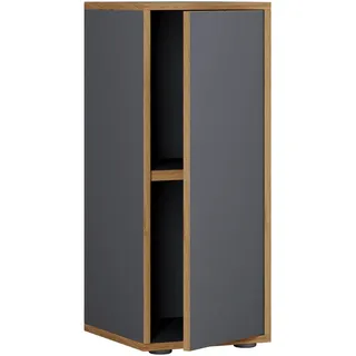VCM Aktenschrank 30x33x74 cm schwarz