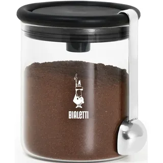 Bialetti Kaffeedose rund schwarz/transparent 250 g