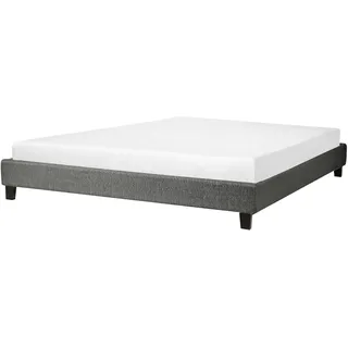 Beliani Polsterbett 180 x 200 cm Grau