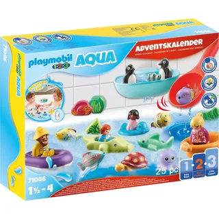 PLAYMOBIL 1.2.3. 71086 PLAYMOBIL 1.2.3 AQUA: Adventskalender Badespaß - Bunt