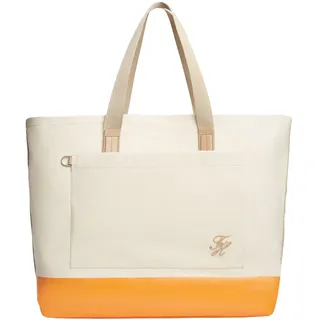 Tommy Hilfiger Herren Tote Bag Tasche Summer Canvas mit Tragegriff, Beige (Class - Beige